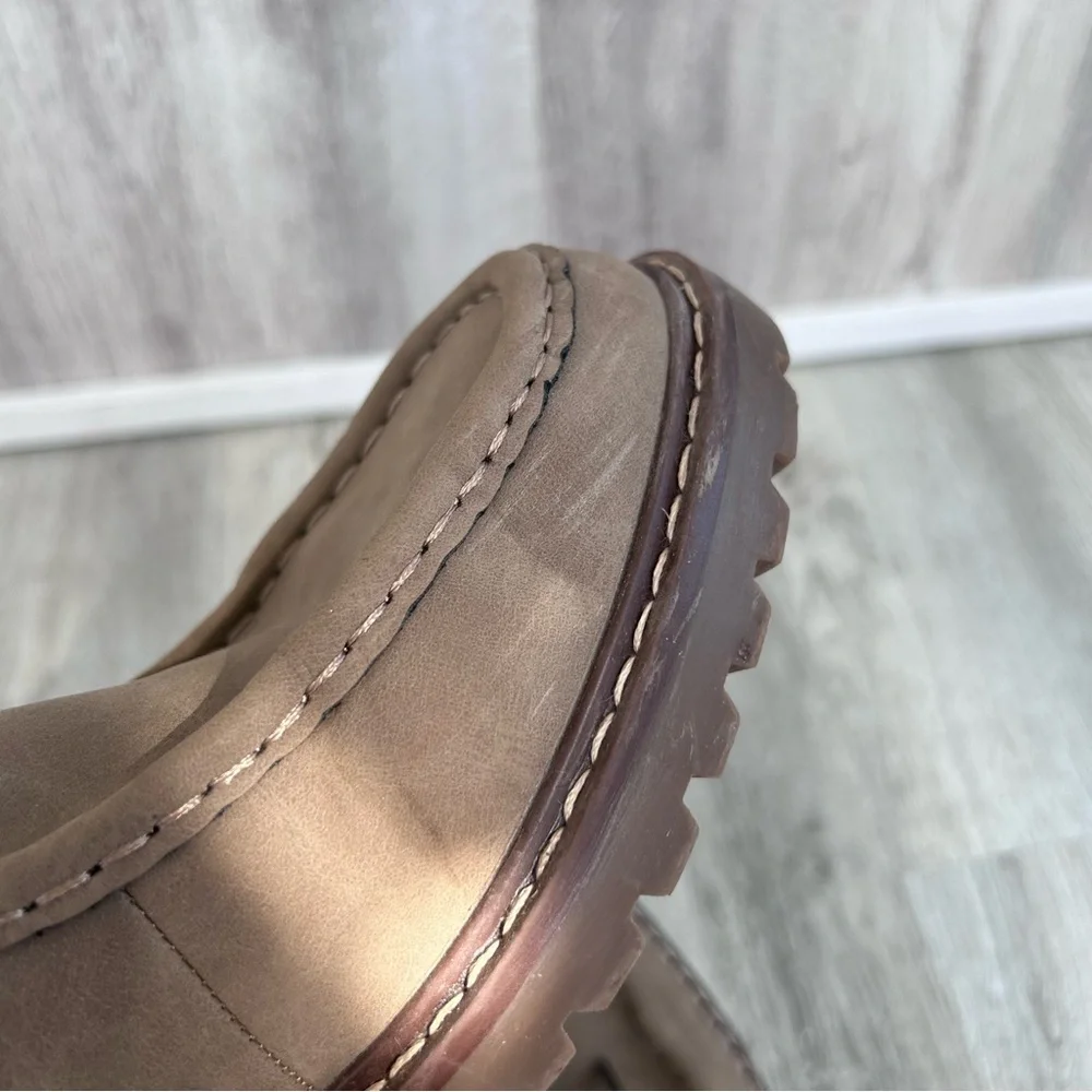 Sonoma Ankle Boots Men's Size 8 Taupe Foster Comfort Lace Up